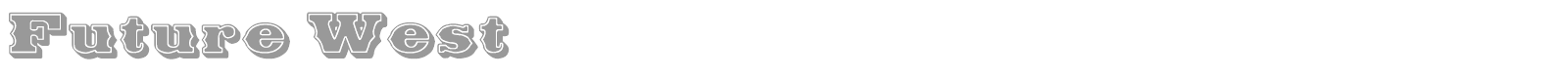 Future West font preview